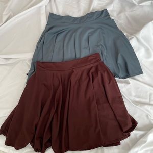 grey skater skirt